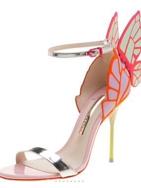 Authentic Sophia Webster - Pink Butterfly Wing High Heel Sandals